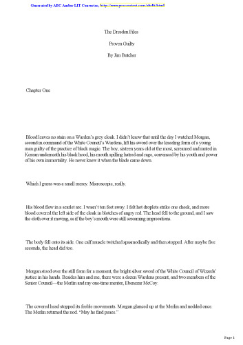 Proven guilty: Dresden files bk. 8
