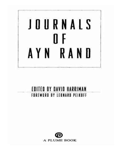 Journals of Ayn Rand