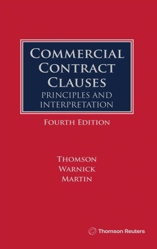Commercial Contract Clauses Principles and Interpretation