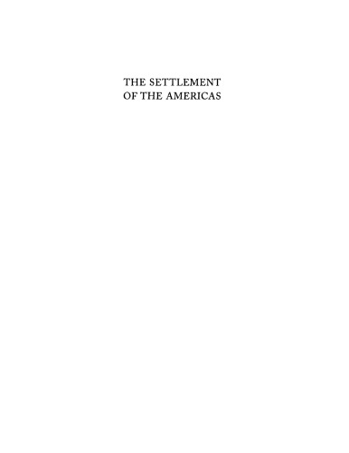 The settlement of the Americas: a new prehistory