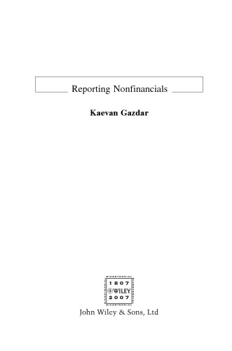 Reporting nonfinancials