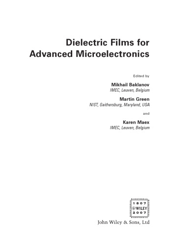 Dielectric films for advanced microelectronics