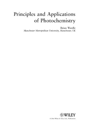 Principles and Applications of Photochemistry