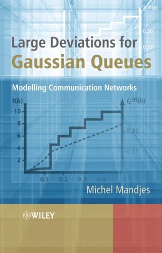 Large deviations for Gaussian queues: modelling communication networks