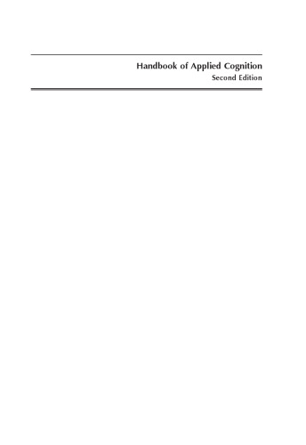 Handbook of Applied Cognition, Second Edition