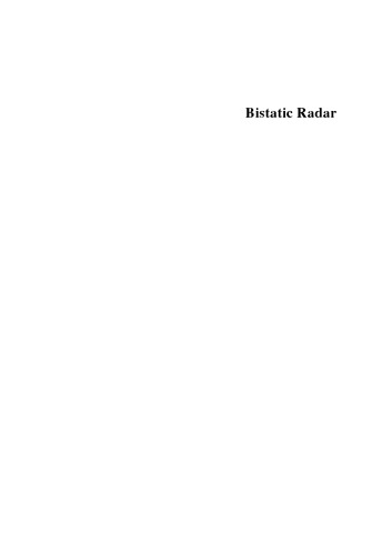 Bistatic Radar: Emerging Technology
