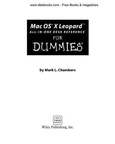 Mac OS X Leopard all-in-one desk reference for dummies