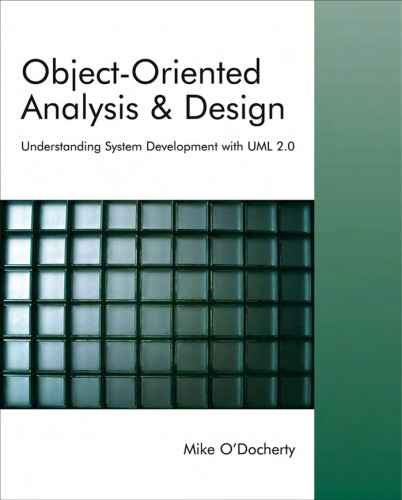 Object-Oriented Analysis & Design UnderstandingSystemDevelopment with UML 2