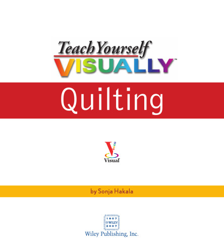 Teach Yourself VISUALLY Quilting