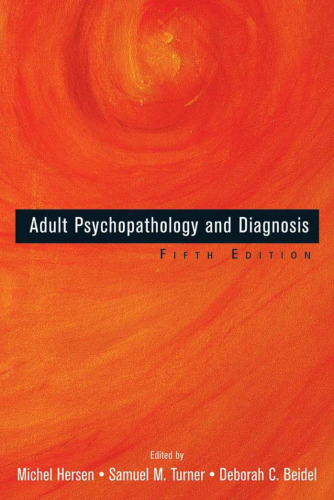 Adult Psychopathology and Diagnosis 5th Edition