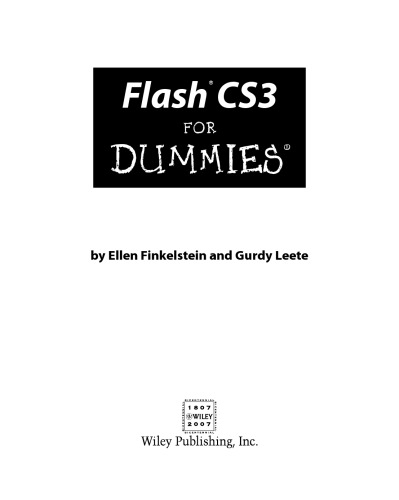 Flash CS3 For Dummies