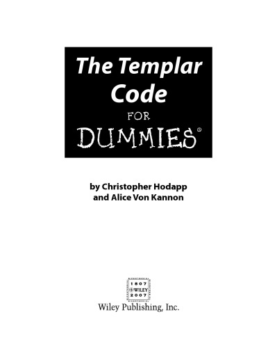 The Templar code for dummies