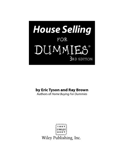 House Selling For Dummies