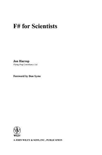 F# for scientists
