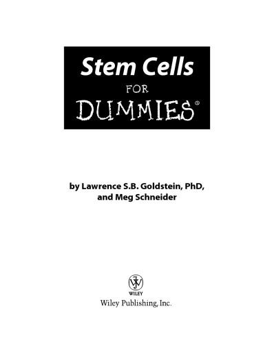 Stem Cells for Dummies®