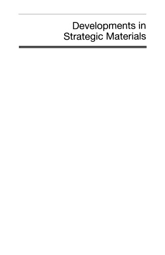 Developments in Strategic Materials: Ceramic Engineering and Science Proceedings, Volume 29, Issue 10