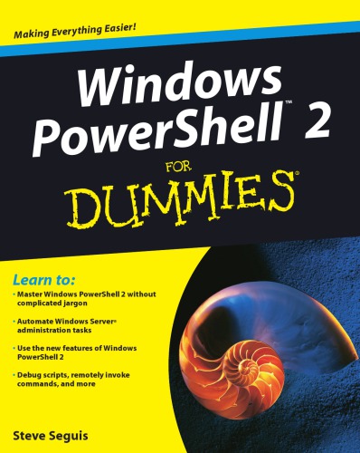 Windows PowerShellTM 2 For Dummies