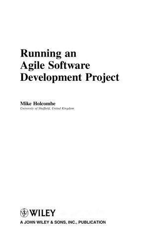 Running an agile software development project