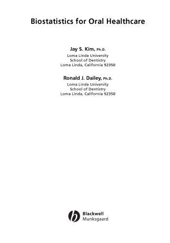 Biostatistics for Oral Healthcare