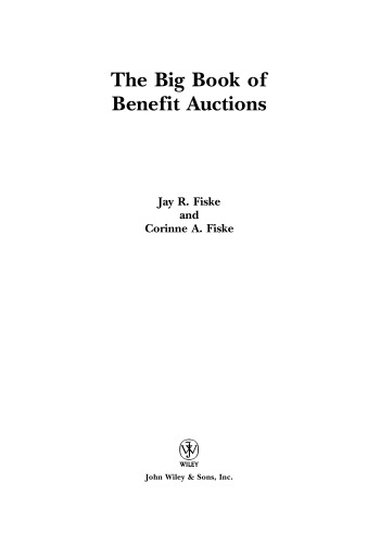 The Big Book of Benefit Auctions