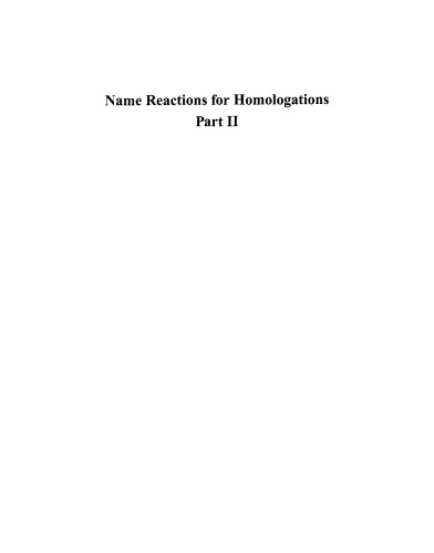 Name Reactions for Homologations, Part II