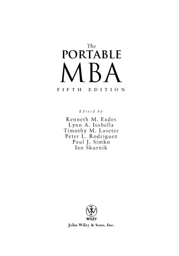 The portable MBA