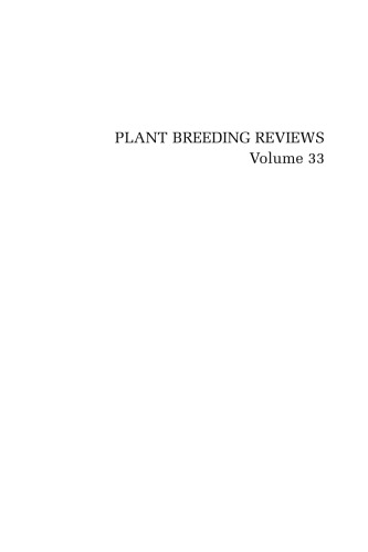 Plant Breeding Reviews, Volume 33