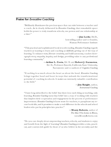 Evocative Coaching: Transforming Schools One Conversation at a Time