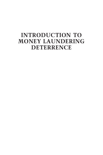 Introduction to money laundering deterrence