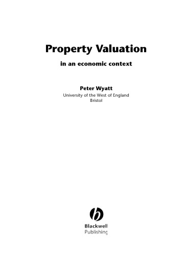 Property valuation in an economic context