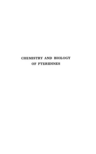 Ciba Foundation Symposium - Chemistry and Biology of Pteridines