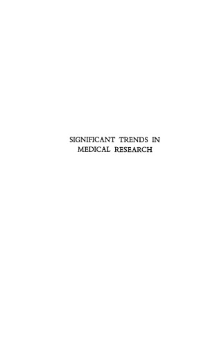 Ciba Foundation Symposium - Significant Trends in Medical Research