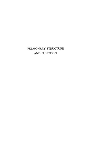 Ciba Foundation Symposium - Pulmonary Structure and Function