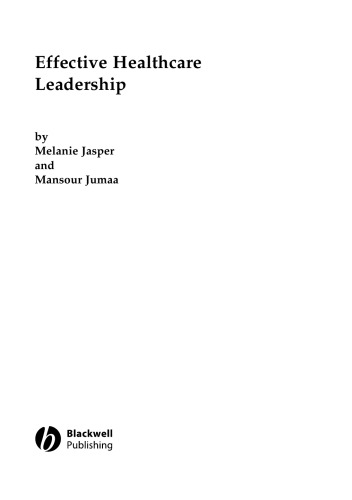 Effective healthcare leadership