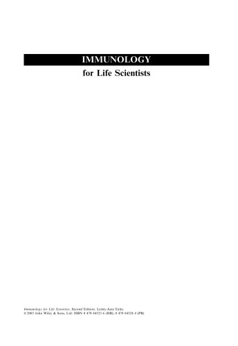Immunology for Life Scientists, Second Edition