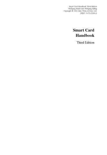 Smart Card Handbook, Third Edition