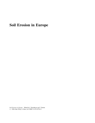 Soil Erosion in Europe
