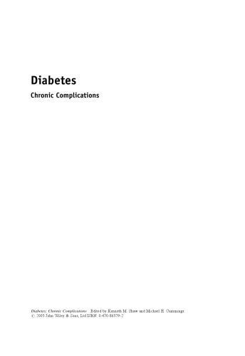 Diabetes: Chronic Complications