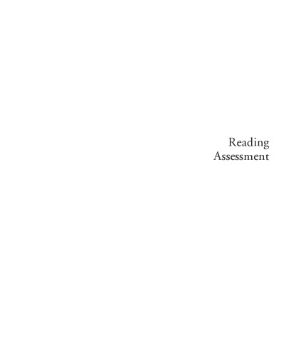 Reading Assessment: Linking Language, Literacy, and Cognition