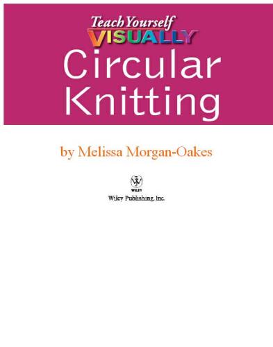 Teach Yourself VISUALLY Circular Knitting