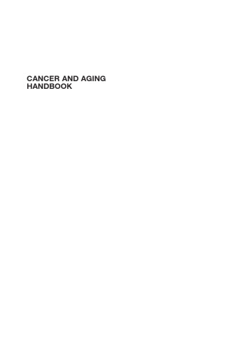 Cancer and Aging Handbook: Research and Practice