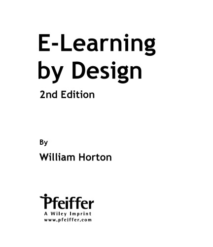 E-Learning by Design, 2nd Edition