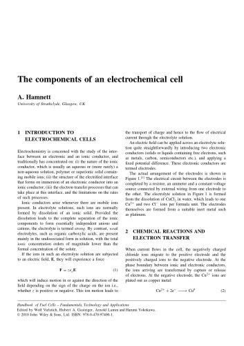 Handbook of Fuel Cells - Fundamentals, Technology, and Application