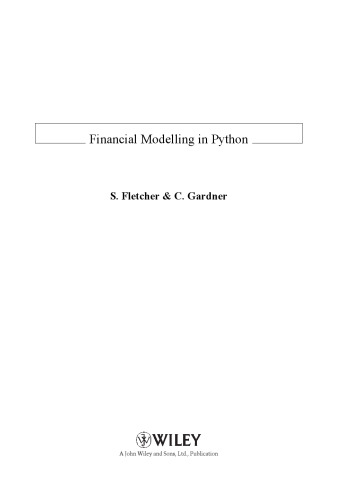 Financial Modelling in Python