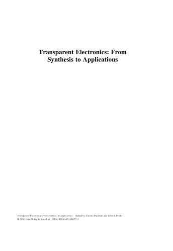 Transparent Electronics: From Synthesis to Applications