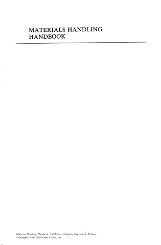 Materials Handling Handbook, 2nd Edition