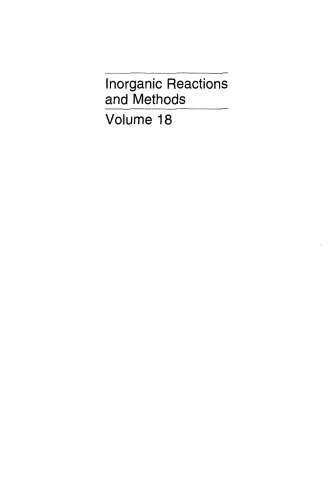 Inorganic Reactions and Methods - Formation of Ceramics