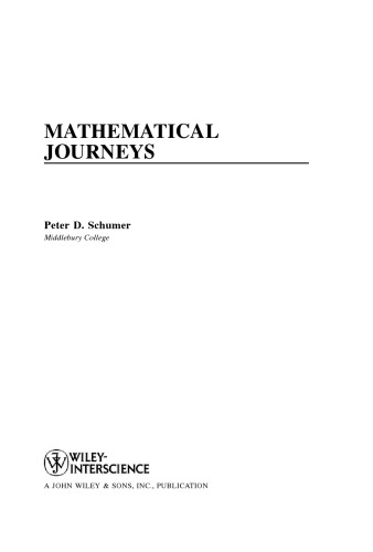 Mathematical journeys