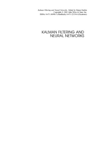 Kalman filtering and neural networks