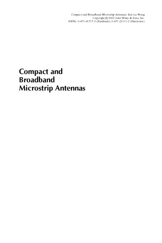 Compact and Broadband Microstrip Antennas